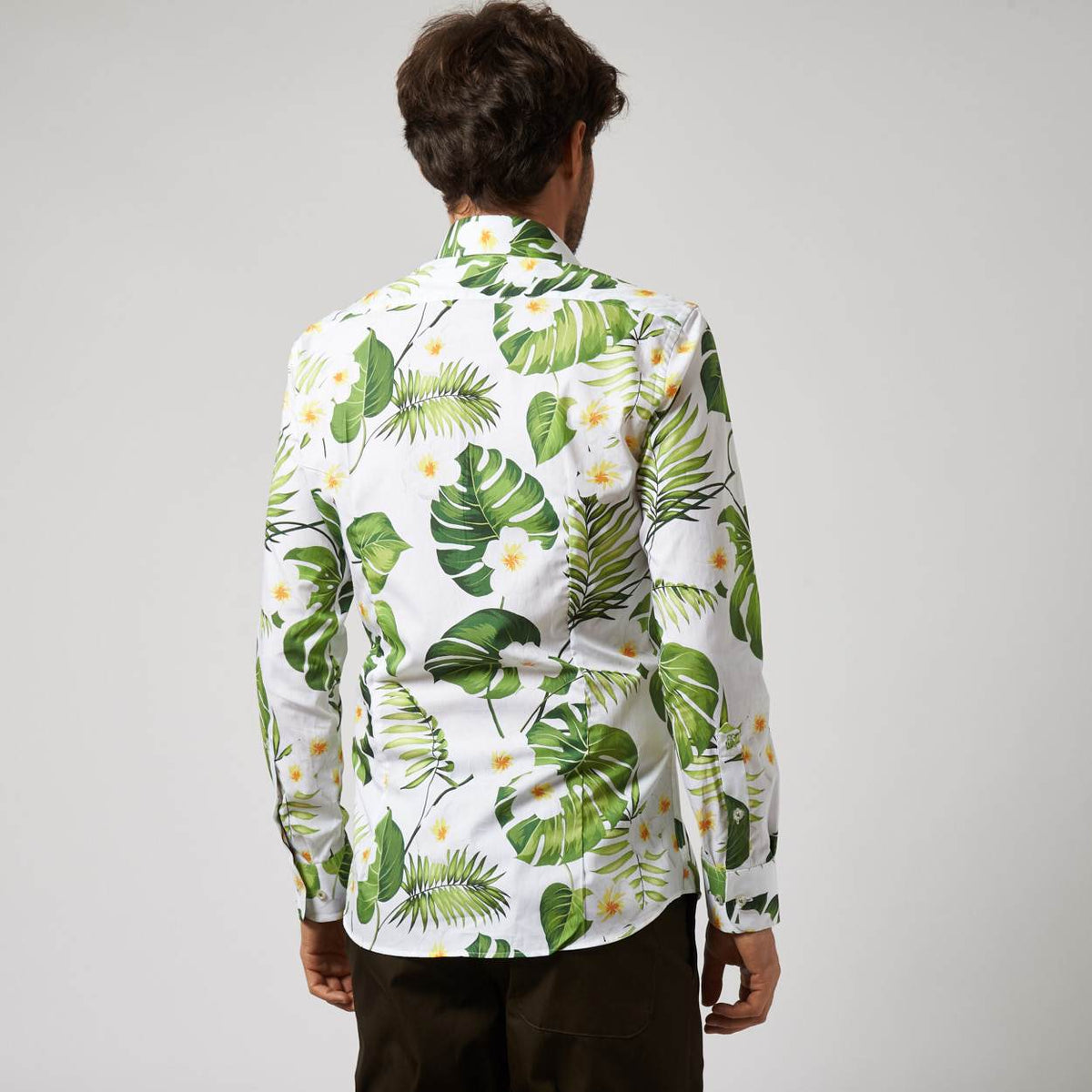 wit poplin overhemd Boschetto - The Art of Camouflage