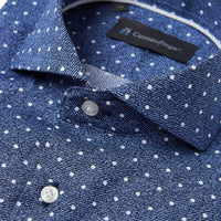 navy poplin overhemd Aprile - The Art of Camouflage